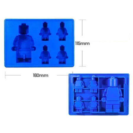Set 5 Molde Silicona Personajes de LEGO