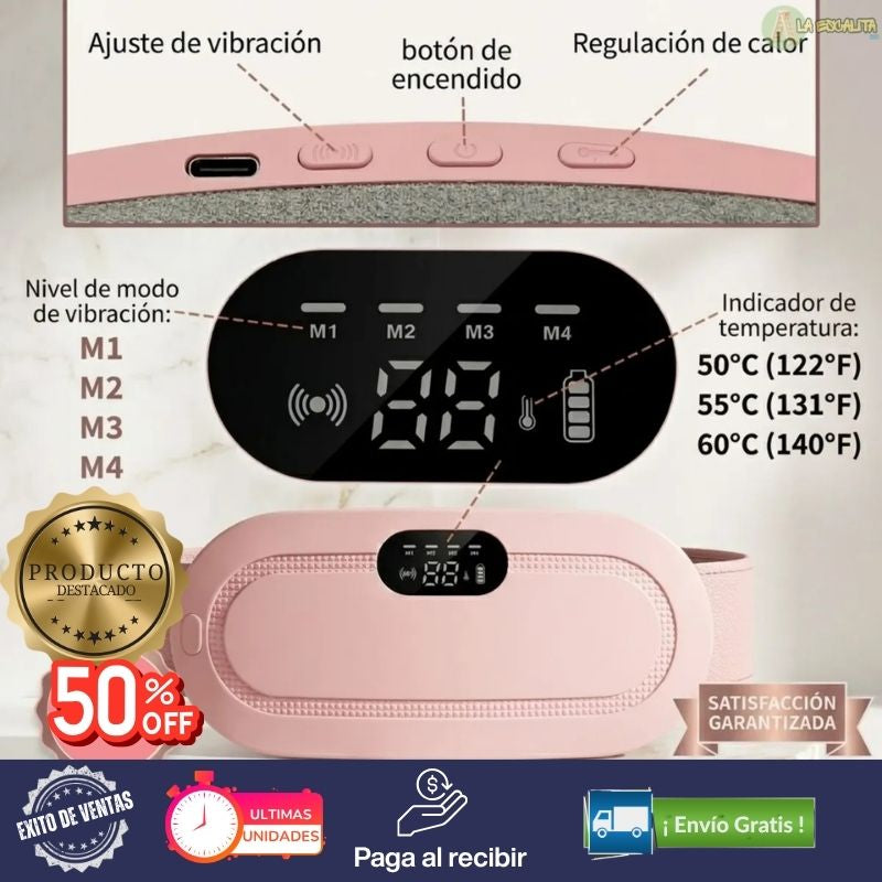Cinturon Masajeador Térmico para Cólicos Menstruales