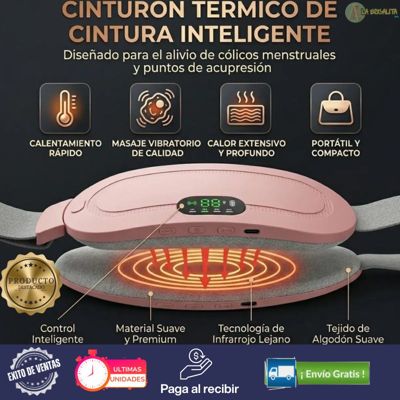 Cinturon Masajeador Térmico para Cólicos Menstruales