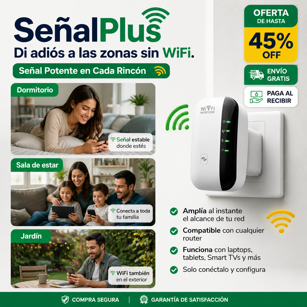SeñalPlus - Adiós a las zonas sin WiFi