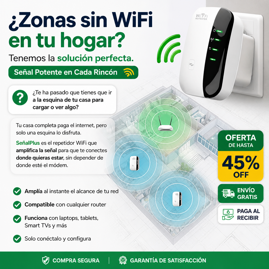 SeñalPlus - Adiós a las zonas sin WiFi