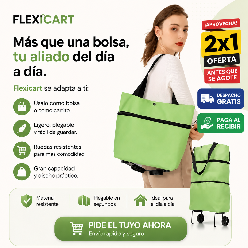 Flexicart - El bolso que se convierte en carrito