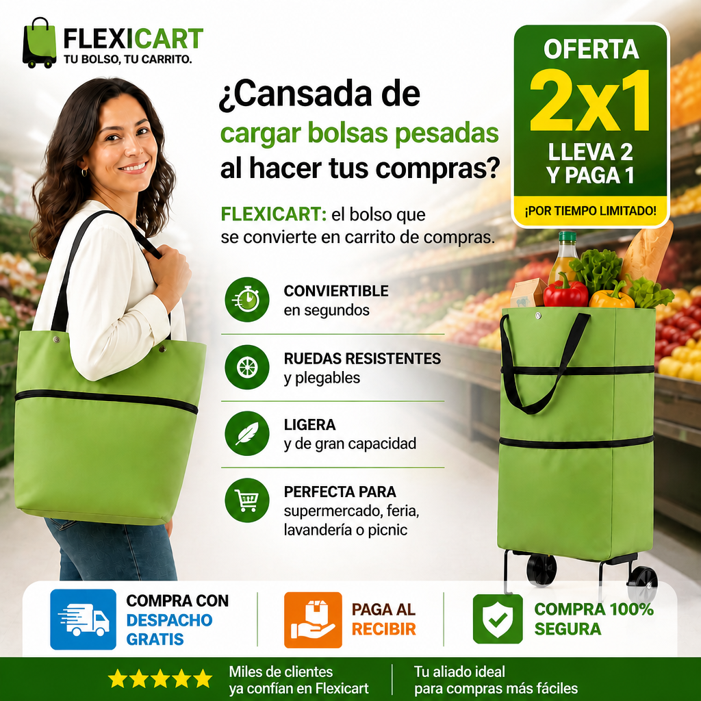 Flexicart - El bolso que se convierte en carrito