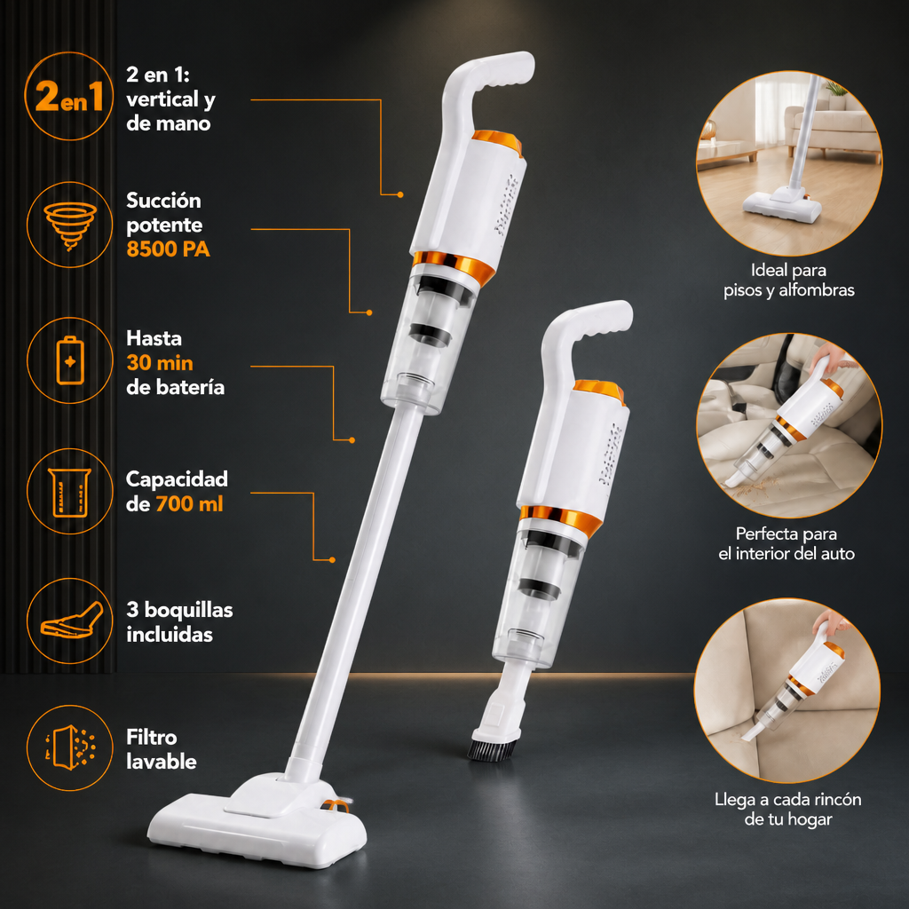 TurboClean 2 en 1 - Atrapa hasta el polvo que no ves