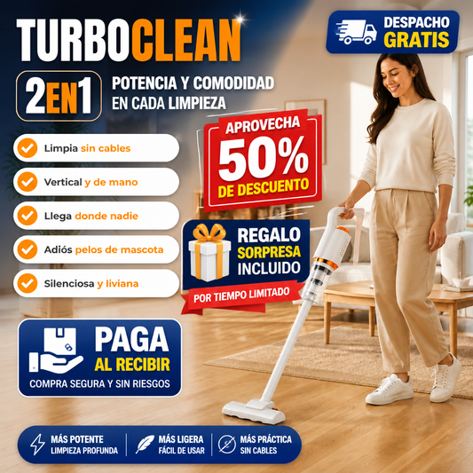 TurboClean 2 en 1 - Atrapa hasta el polvo que no ves