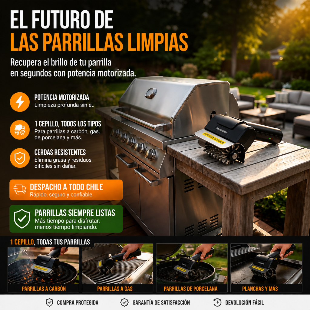 Cepillo Eléctrico LIMPIA PARRILLAS