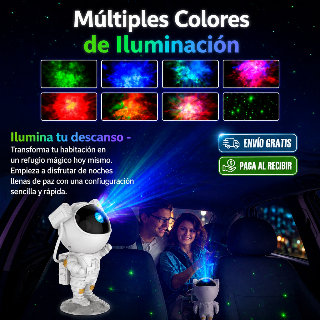 Astronauta Proyector de Galaxia