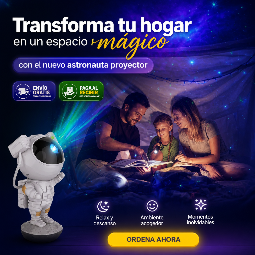 Astronauta Proyector de Galaxia
