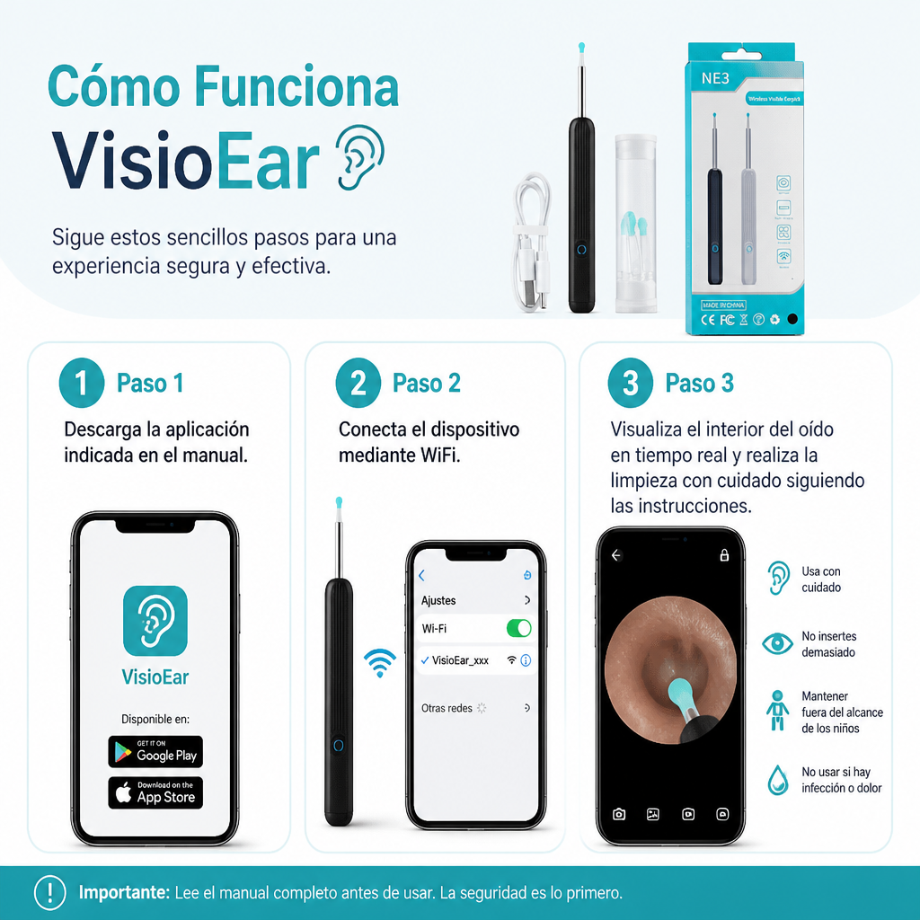 VisioEar - Limpia tus oídos viendo todo en tu celular