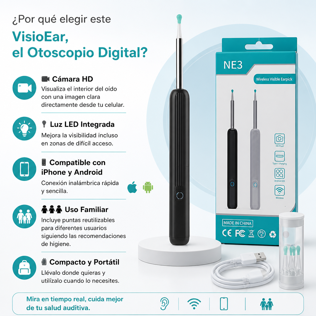 VisioEar - Limpia tus oídos viendo todo en tu celular