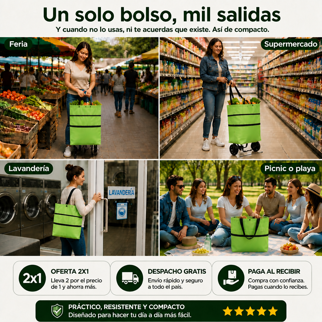 Flexicart - El bolso que se convierte en carrito