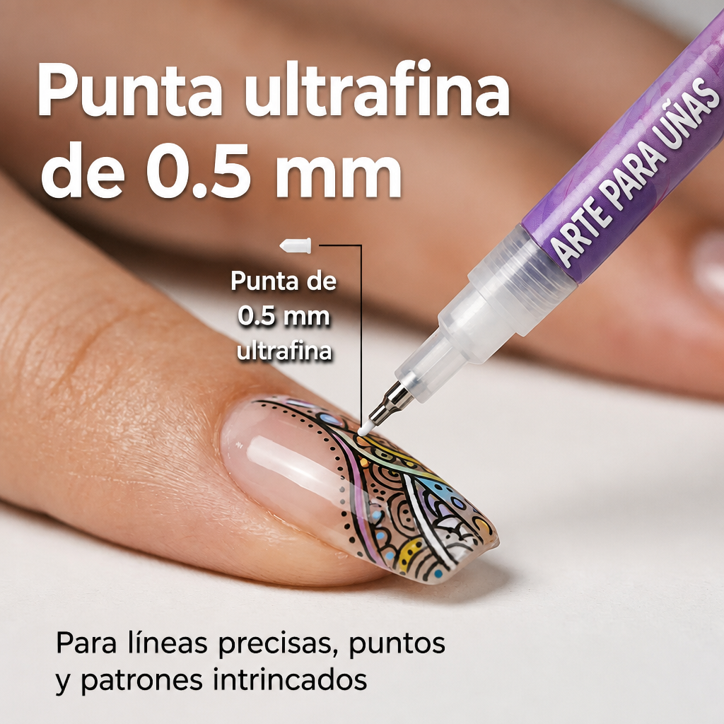AGOTADO - Atención a nuevo lanzamiento - Nail Art Markers - Dibuja, decora y luce tus uñas con tu estilo