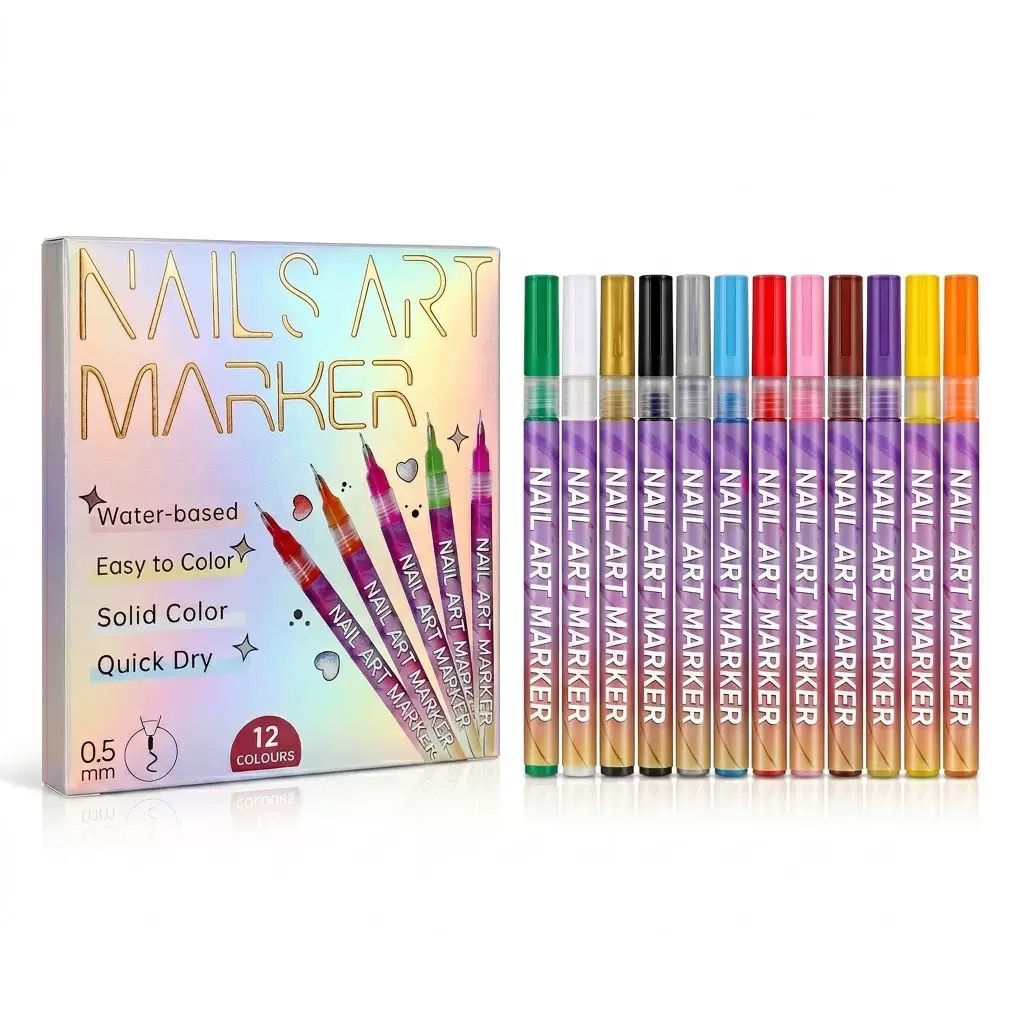 AGOTADO - Atención a nuevo lanzamiento - Nail Art Markers - Dibuja, decora y luce tus uñas con tu estilo